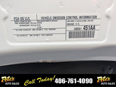 2022 RAM 1500 Crew Cab