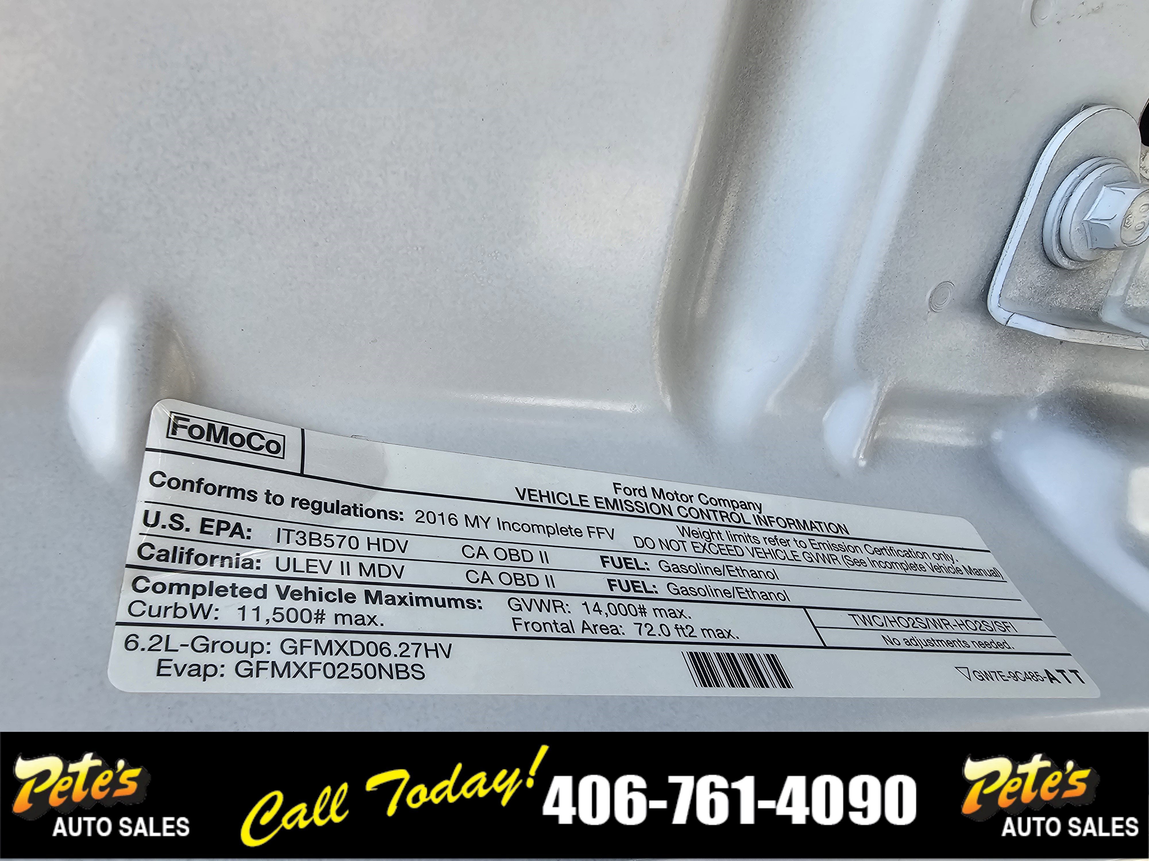 2016 Ford Super Duty F-350 Flat Bed XL