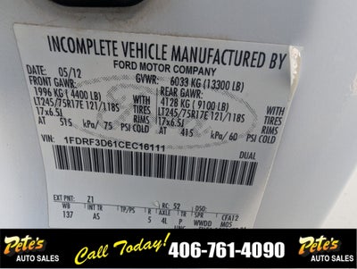 2012 Ford Super Duty F-350 DRW XL Utility Box