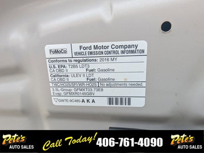 2016 Ford Explorer 3rd Row