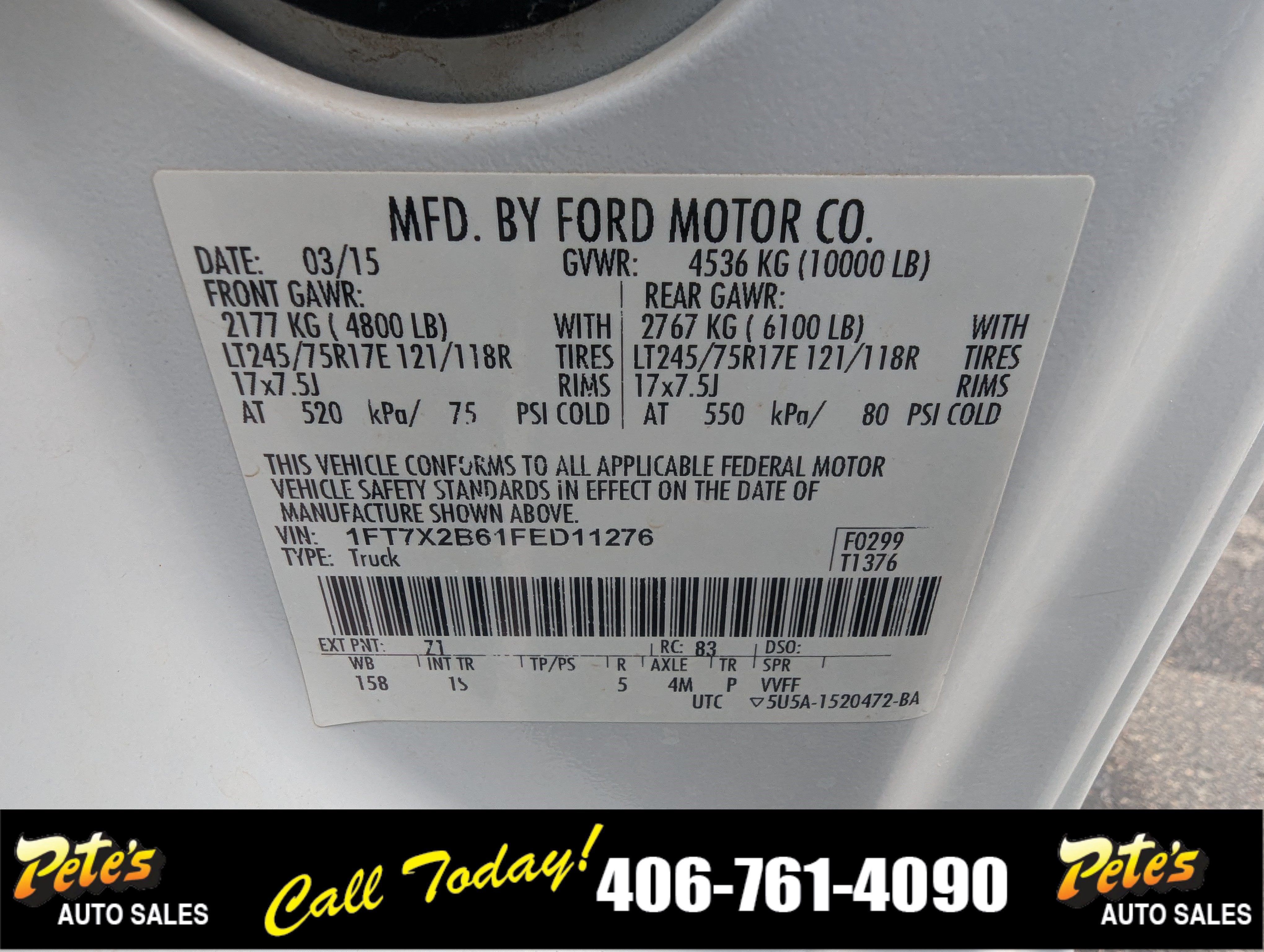 2015 Ford Super Duty F-250 SRW XL