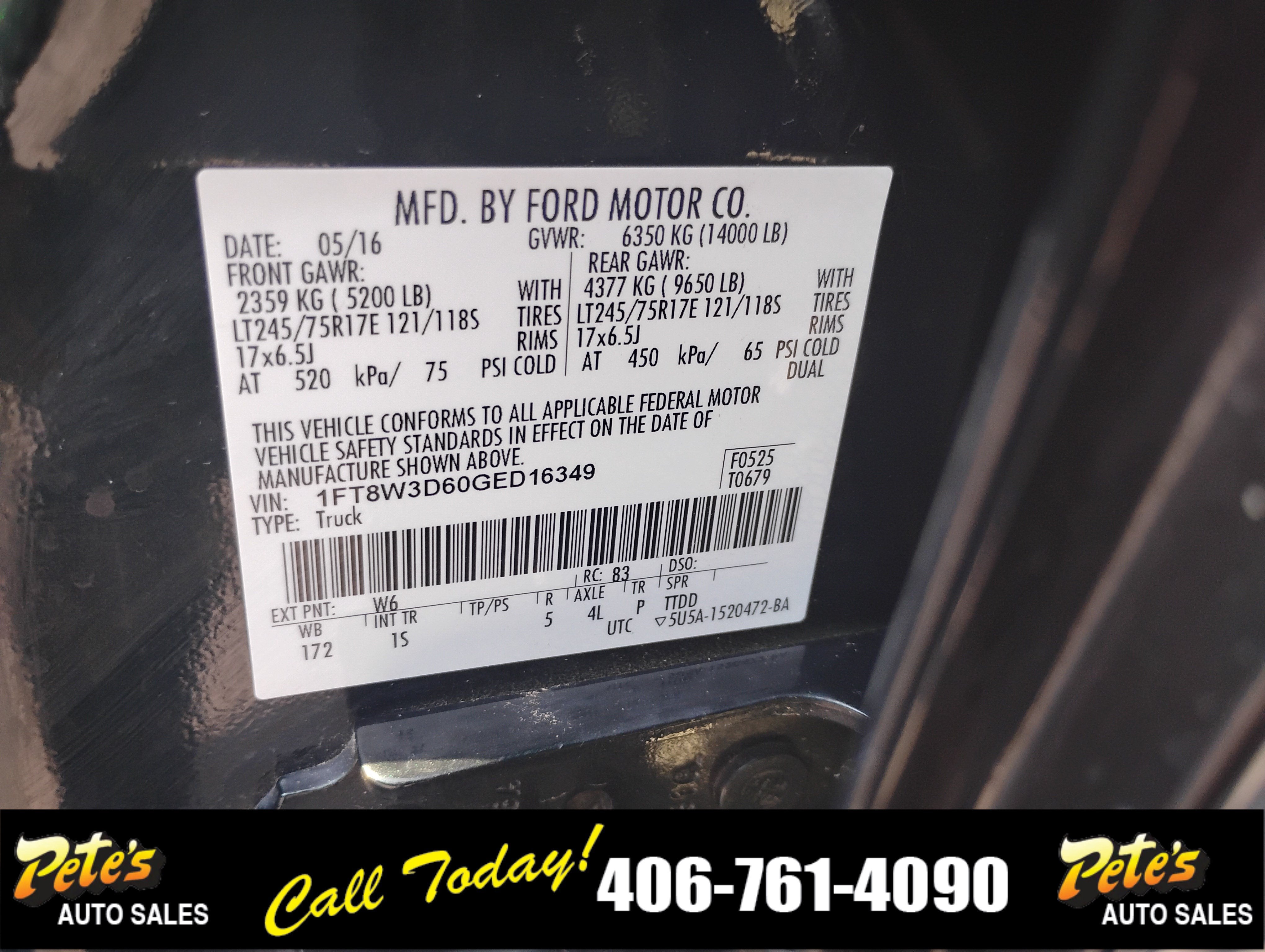 2016 Ford Super Duty F-350 DRW XL