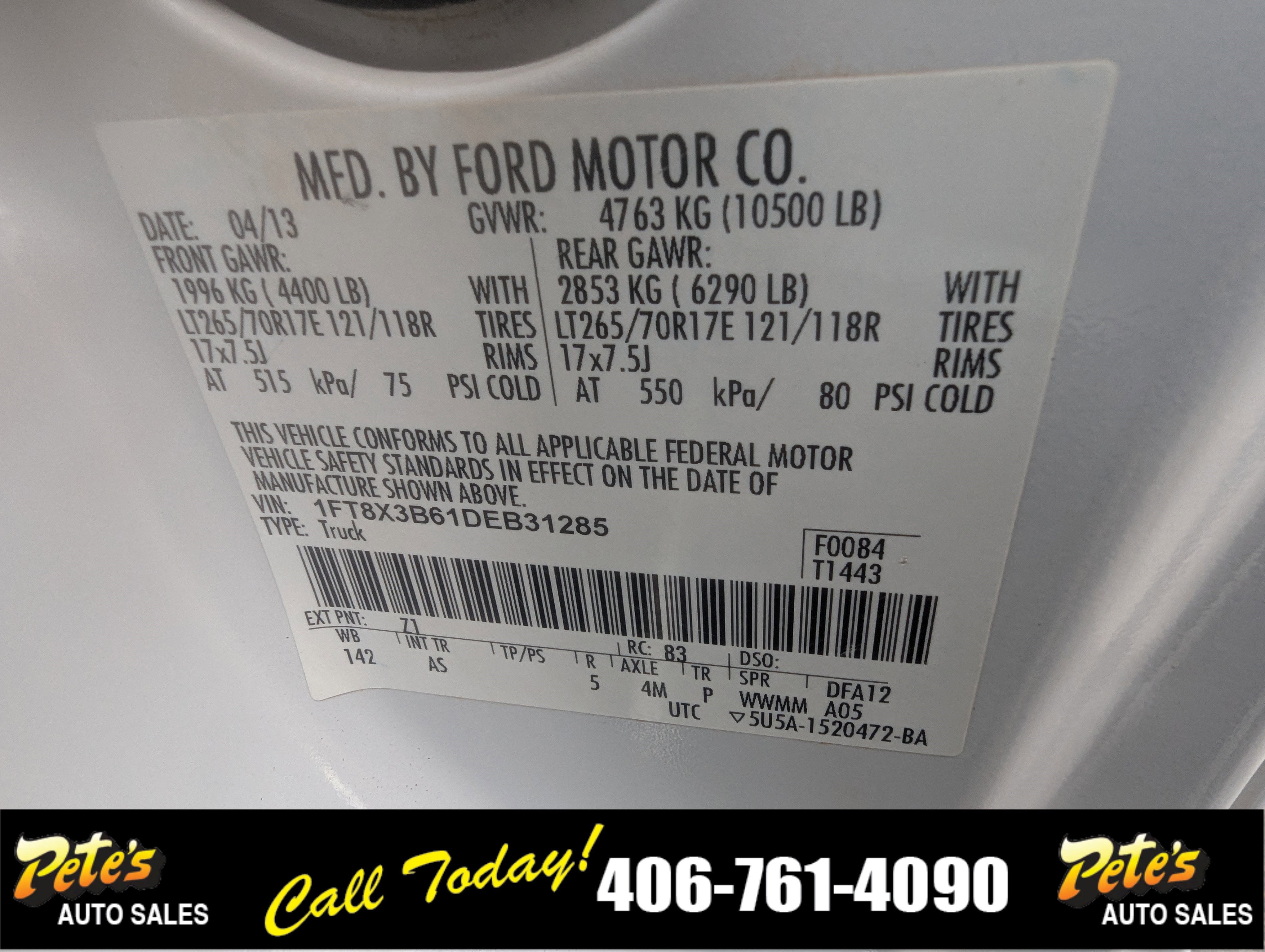 2013 Ford Super Duty F-350 XL