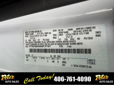2022 Ford Super Duty F-350 SRW SRW 4WD XL