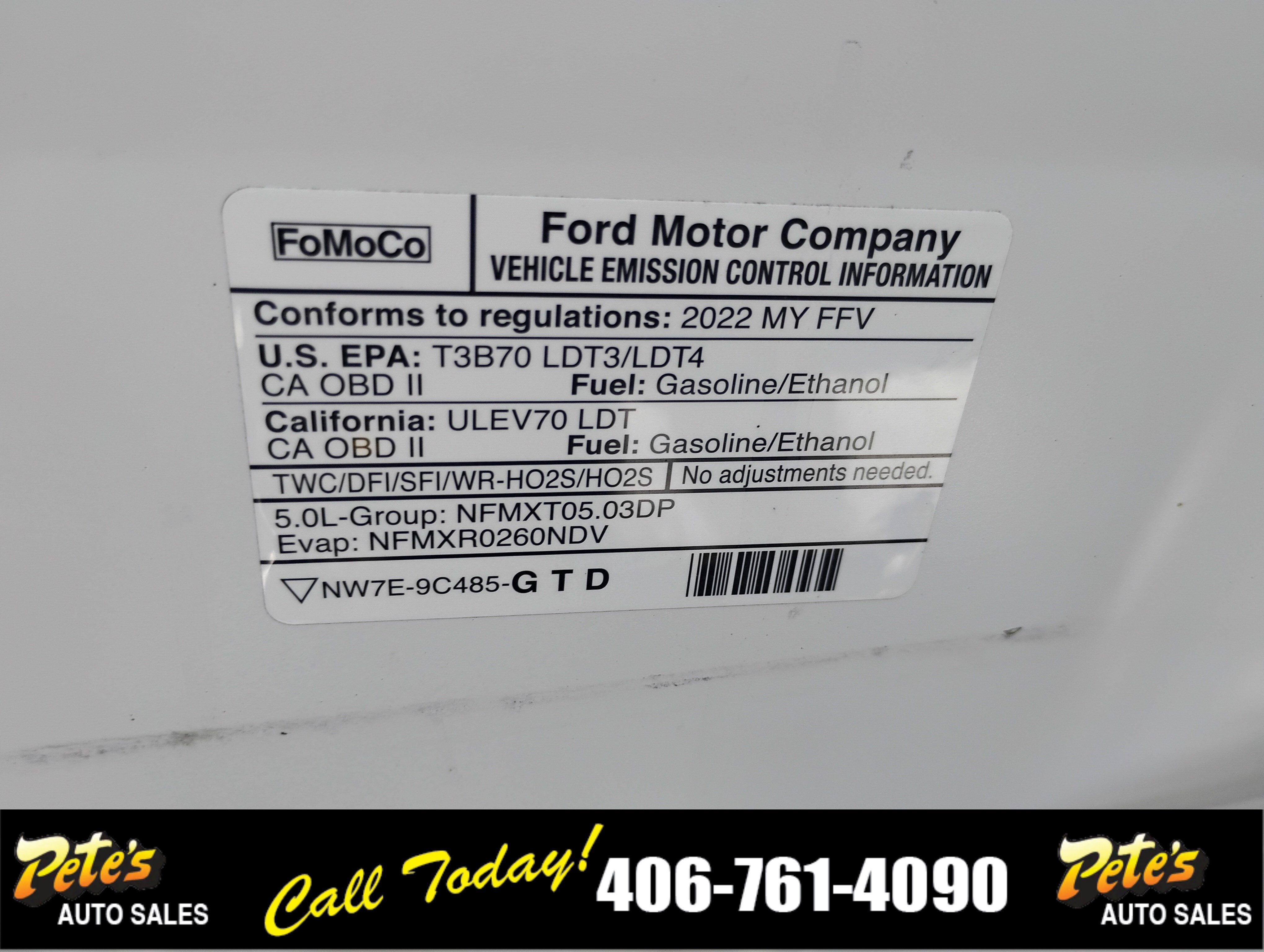 2022 Ford F-150 4WD EXTCB