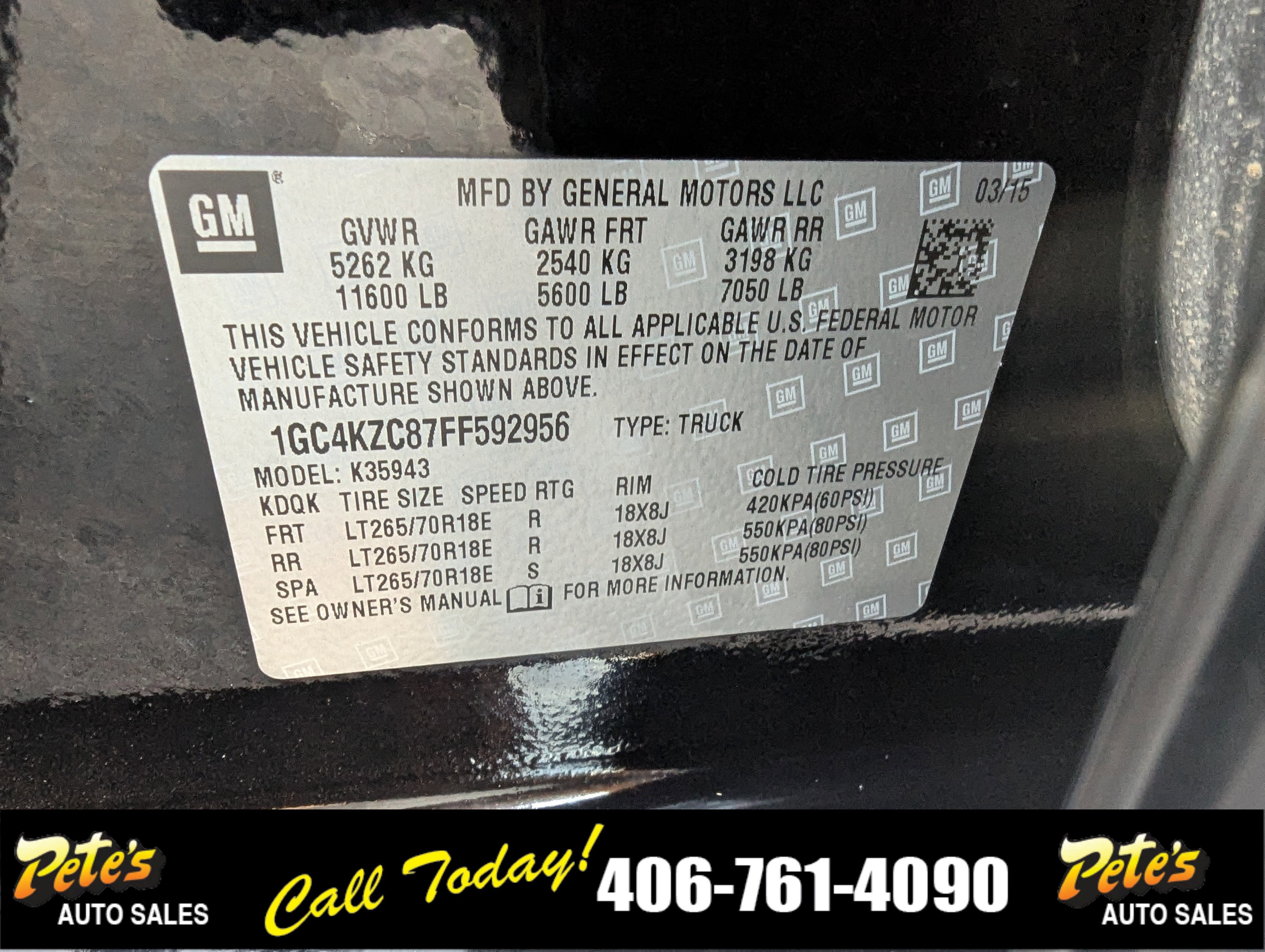 2015 Chevrolet Silverado 3500HD Built After Aug 14 LT