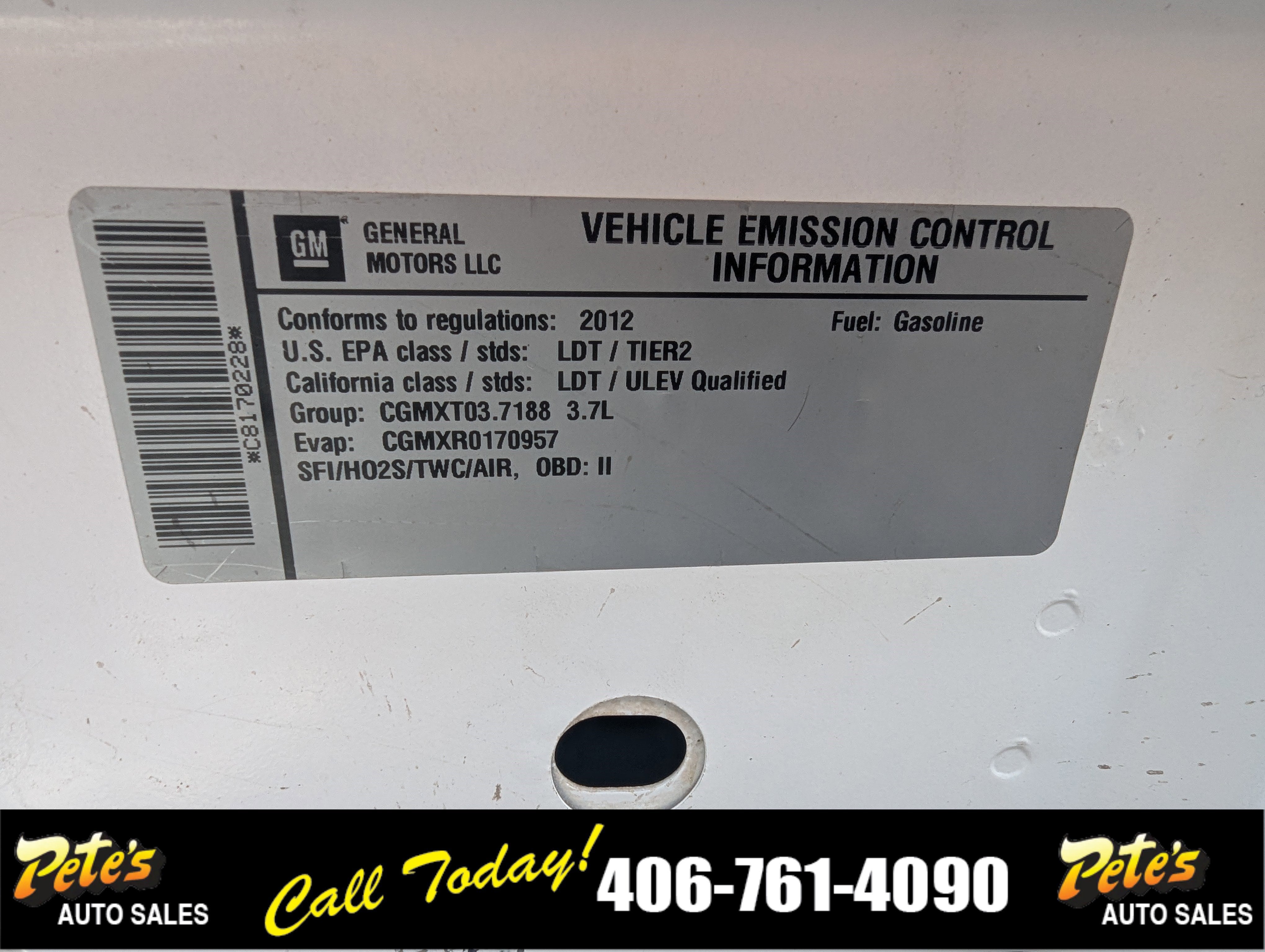 2012 Chevrolet Colorado 4WD