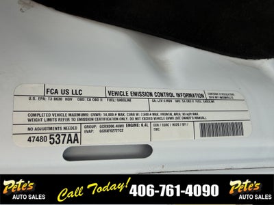 2016 RAM 3500 4WD Utility Box