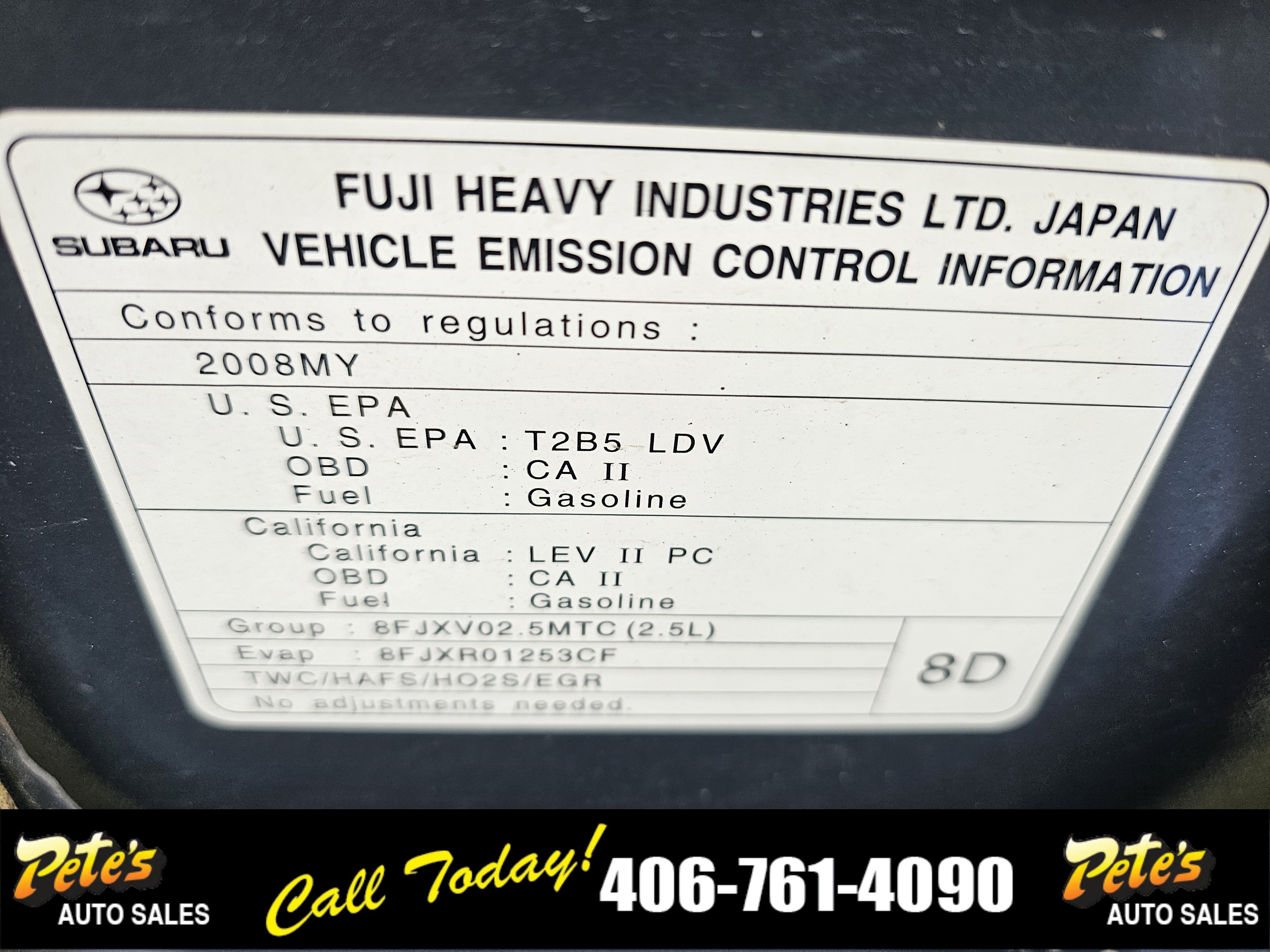 2008 Subaru Forester X